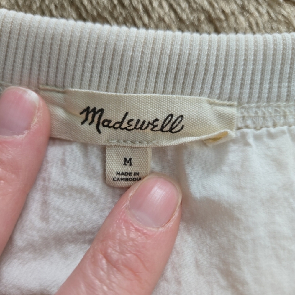 Madewell Crewneck Sweatshirt With Side Pockets M - Picture 6 of 12